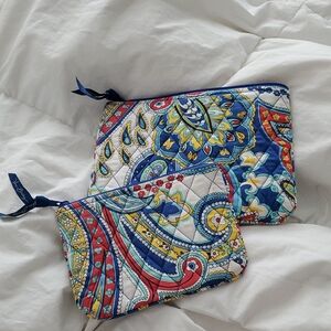 Vera Bradley Paisley Quilted Cosmetic Bag Set